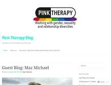 Tablet Screenshot of pinktherapyblog.com